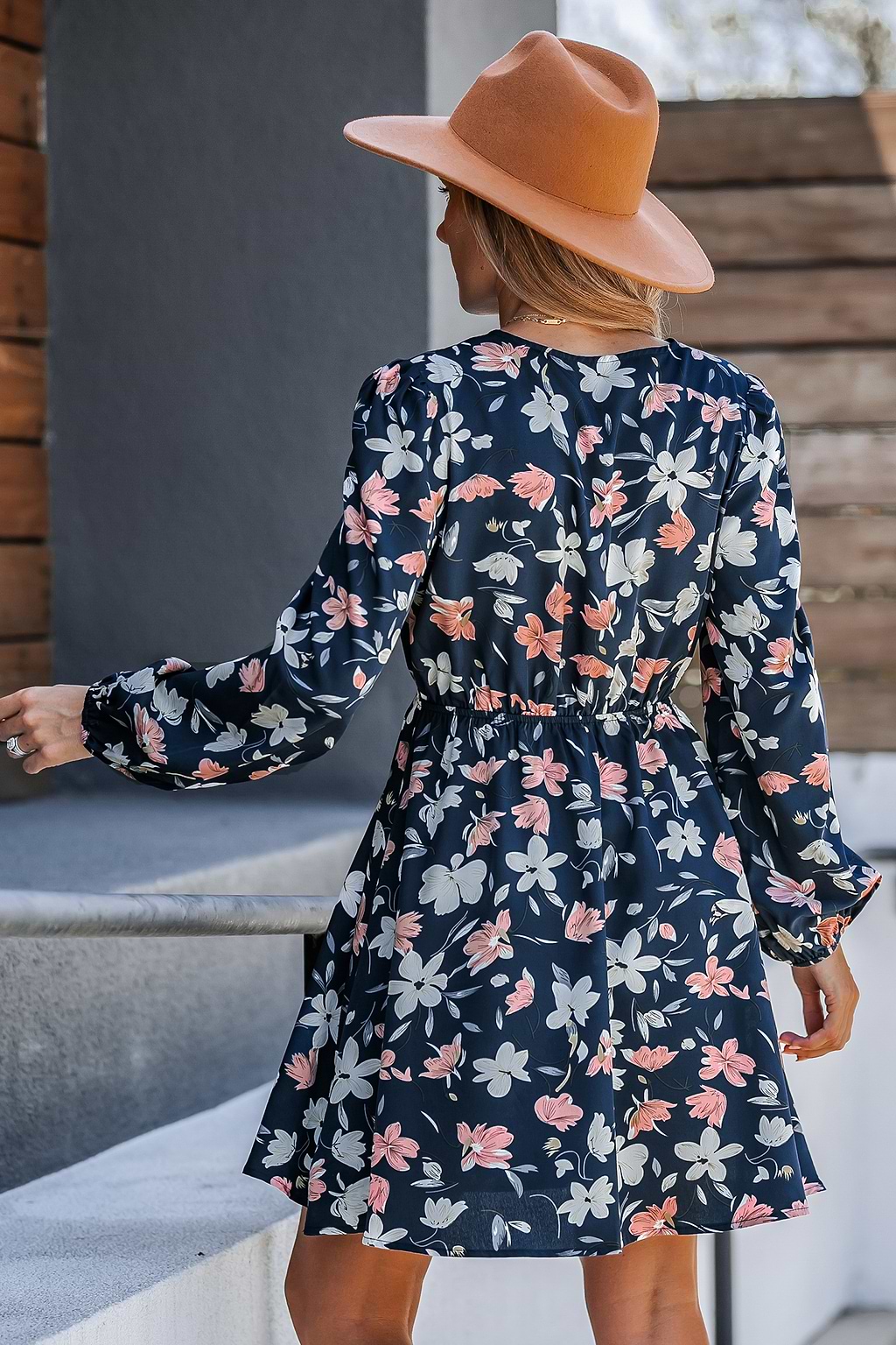 Floral Print Mini A-Line Dress