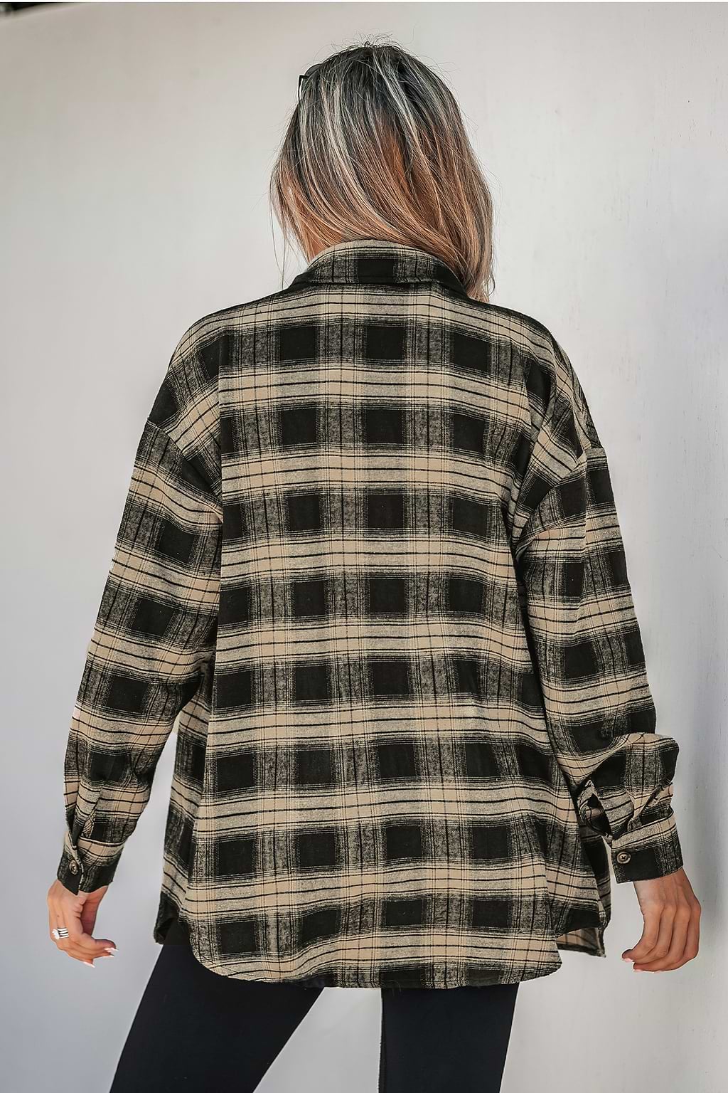Plaid Long Sleeve Flannel Shirt