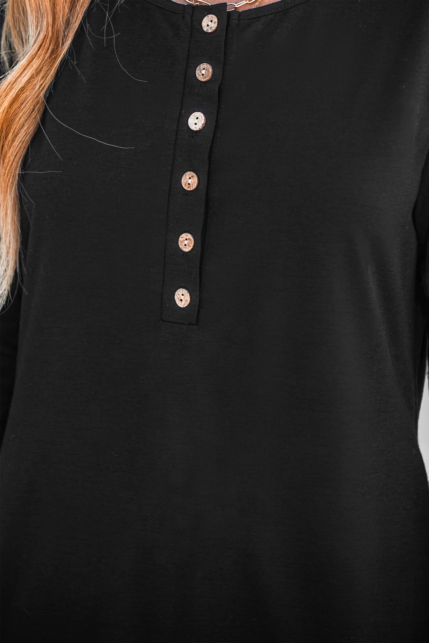 ★kanacchi様♥️専用ページ★ Onyx Long Sleeve Henley Dress