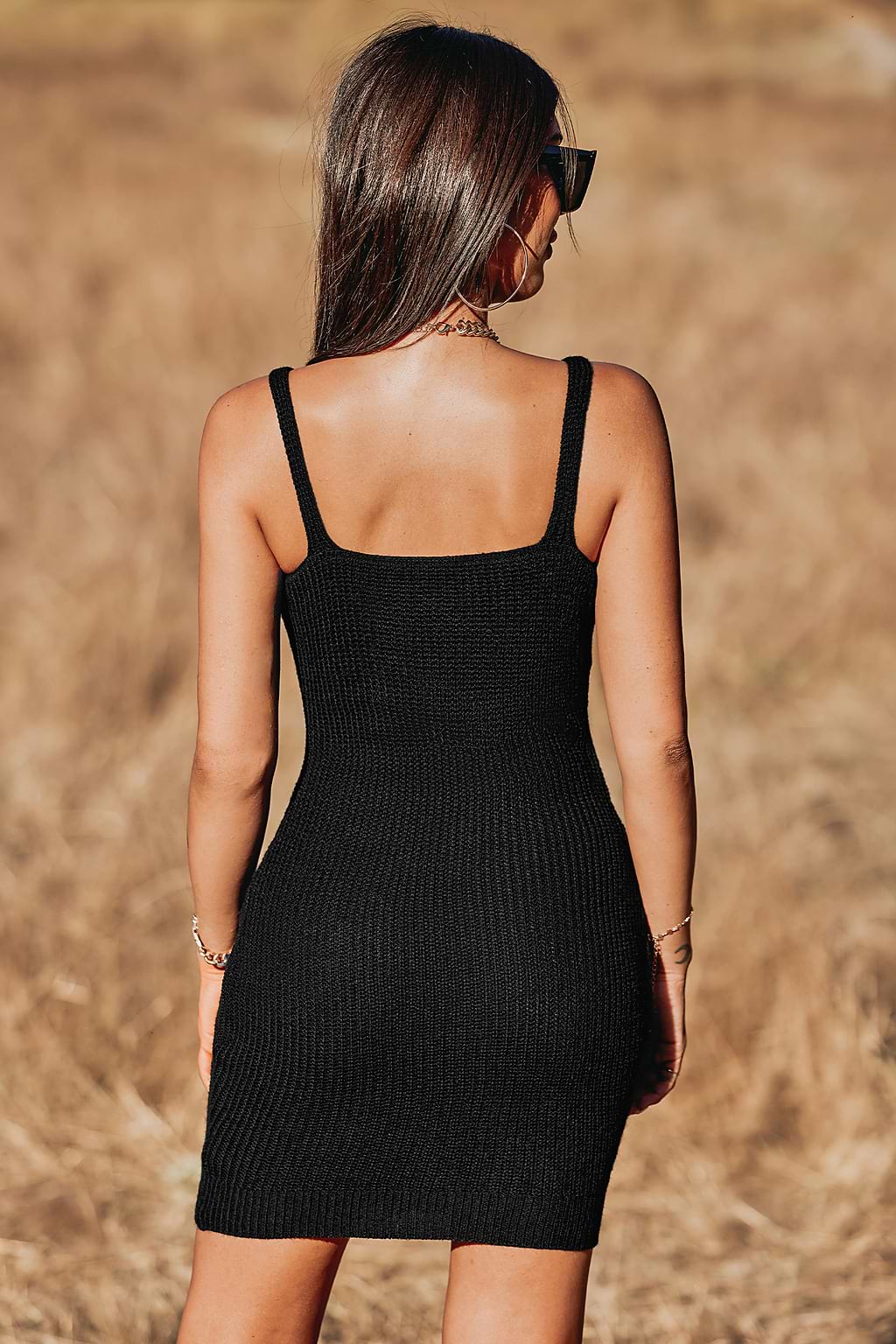 Toasty Crochet Bodycon Midi Dress