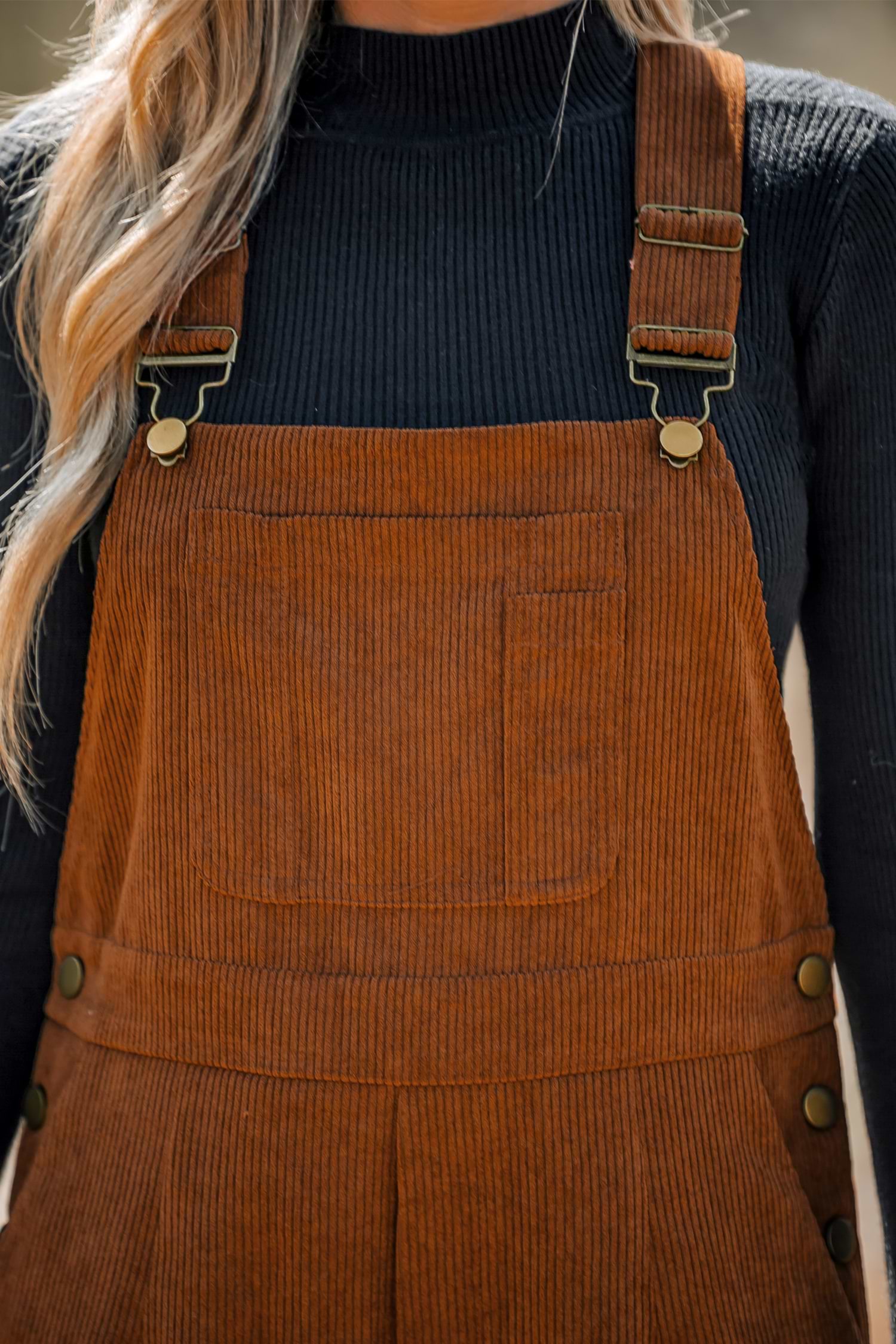 ☆人気☆【OPEN YY】☆CORDUROY LOOSE BOOTCU.T☆ Corduroy Button-Up Overalls