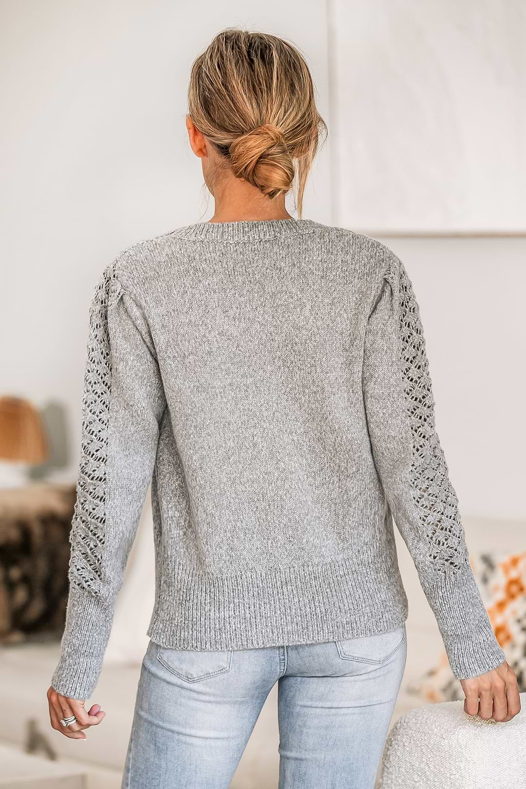 Jersey ajustado con recorte en color carbón