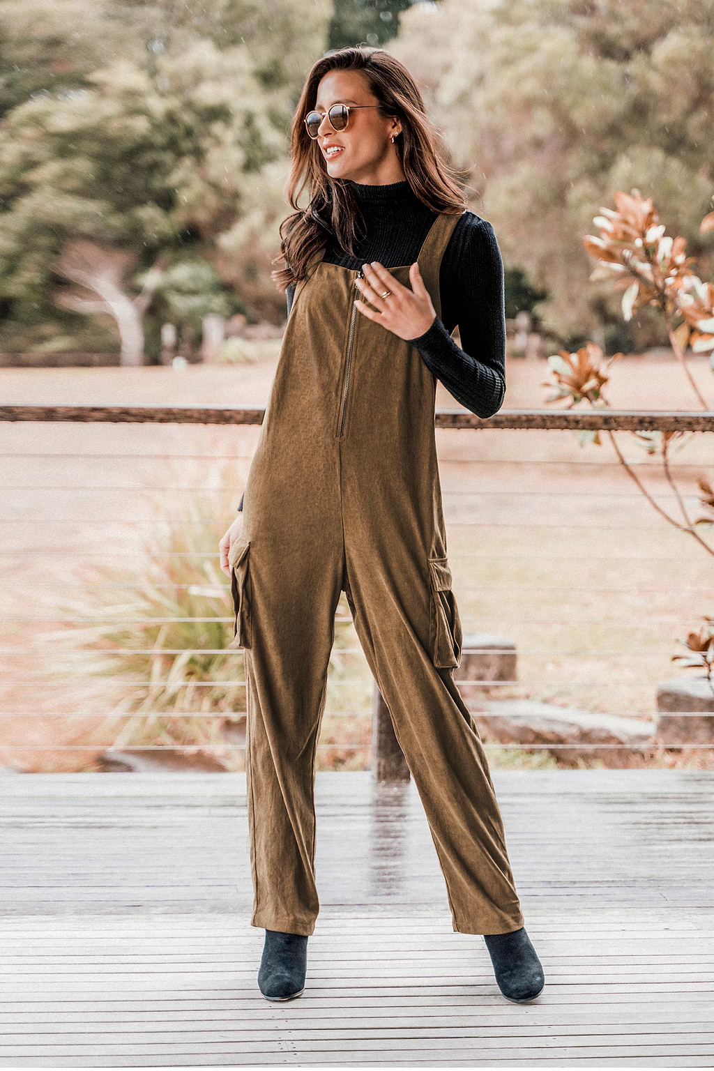 Overall mit Reißverschluss und Cargotaschen