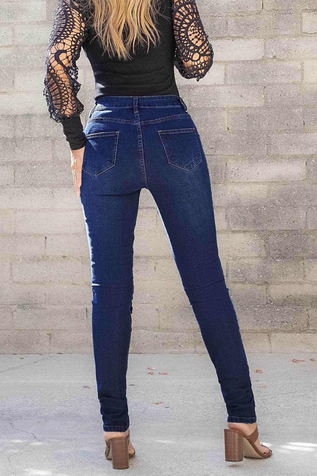 Denim High Rise Skinny Jeans