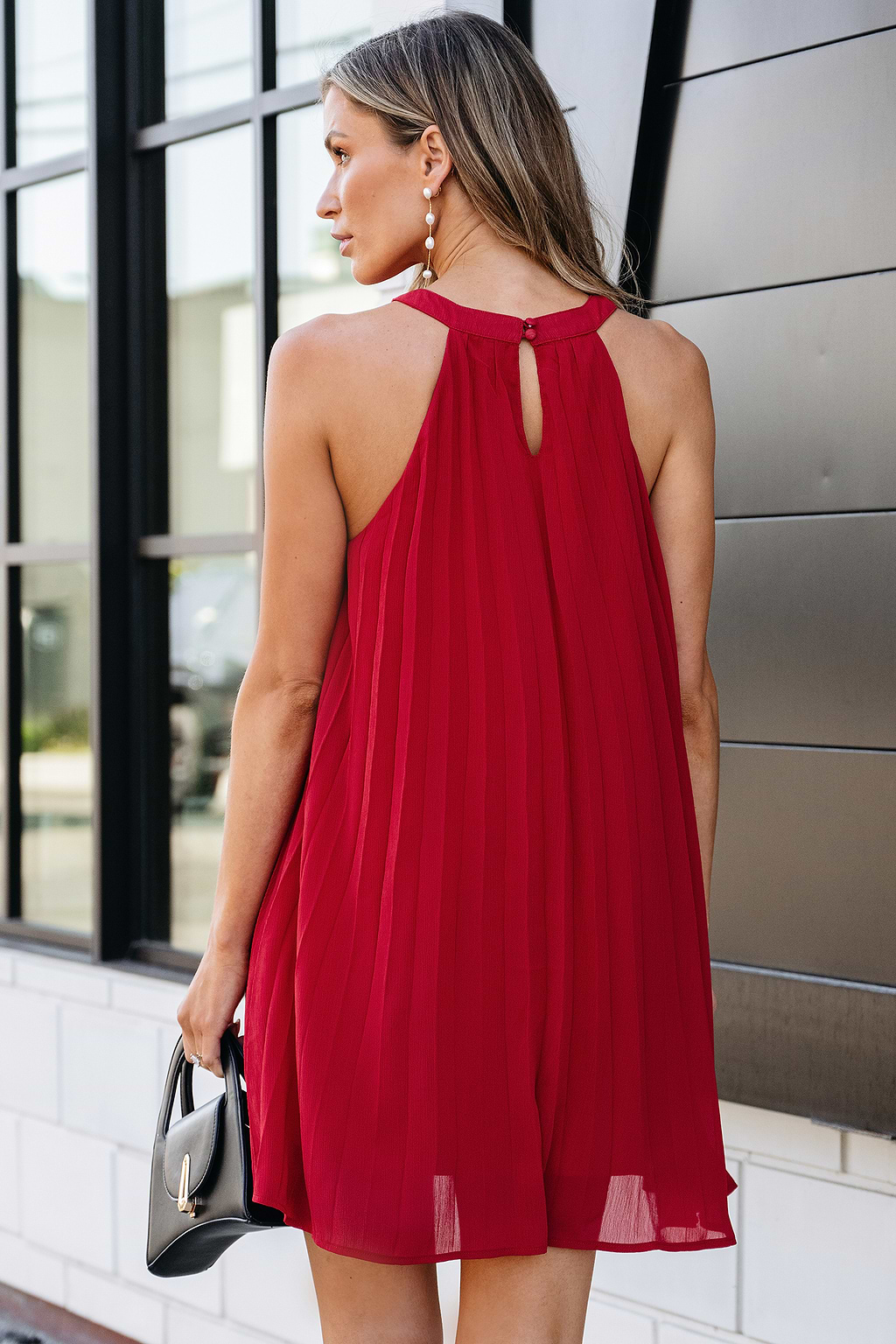 After Hours Sleeveless Flowy Mini Dress