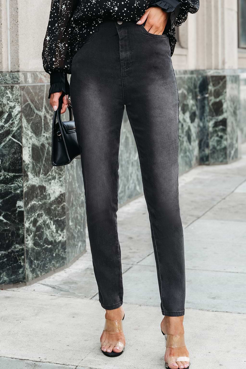 X Gabby Windey After Hours Denim High-Rise Skinny Jeans