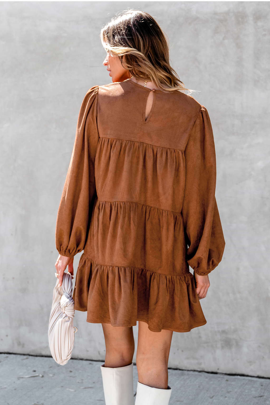 Minivestido de terciopelo con encaje floral