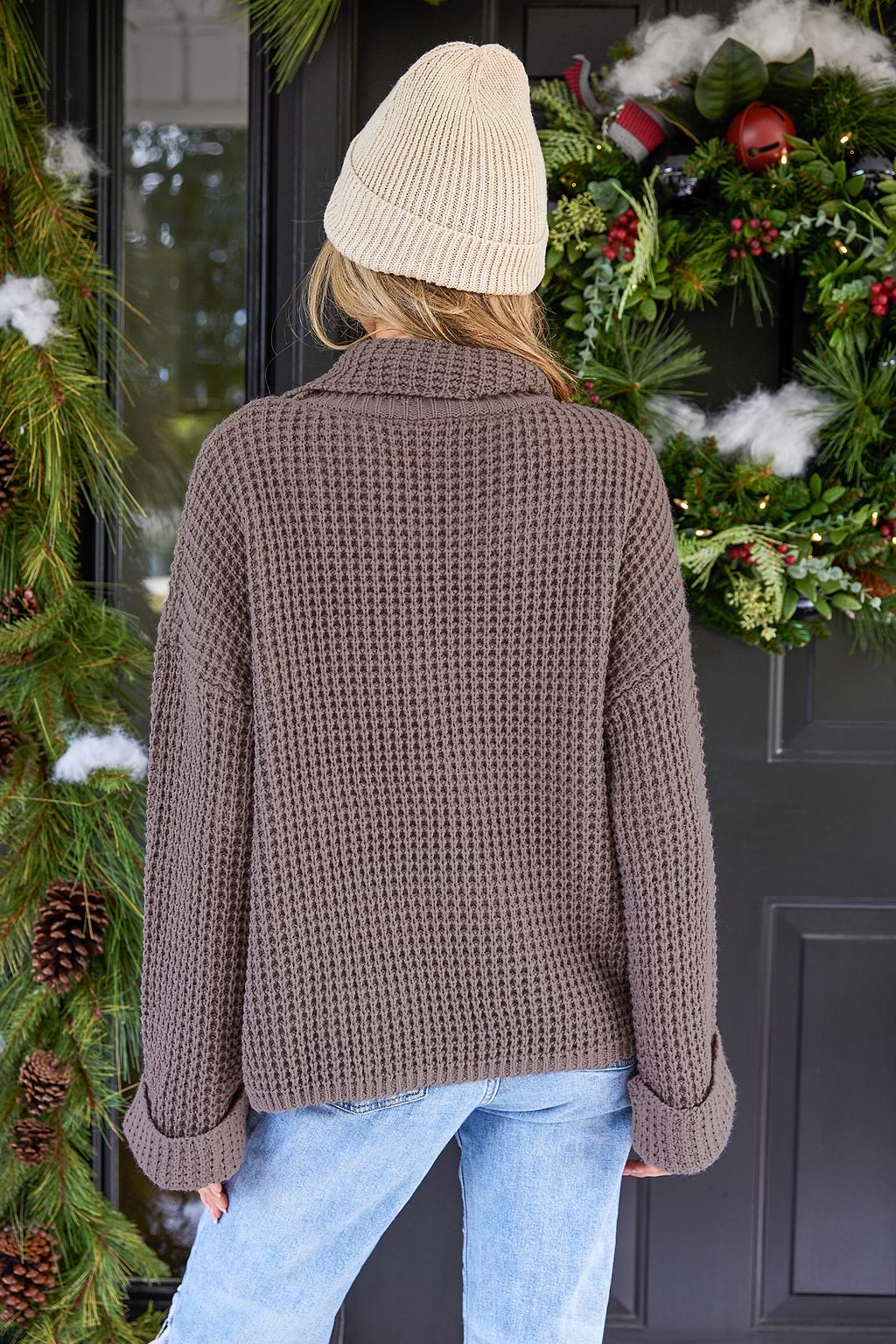 Chunky Knit Turtleneck Sweater