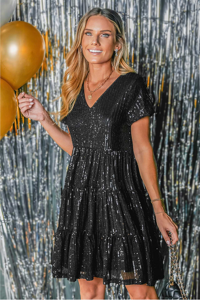 sequin v-neck dress reviews Sequin Formal Maxi Dress | Illusion V-neck Glamour