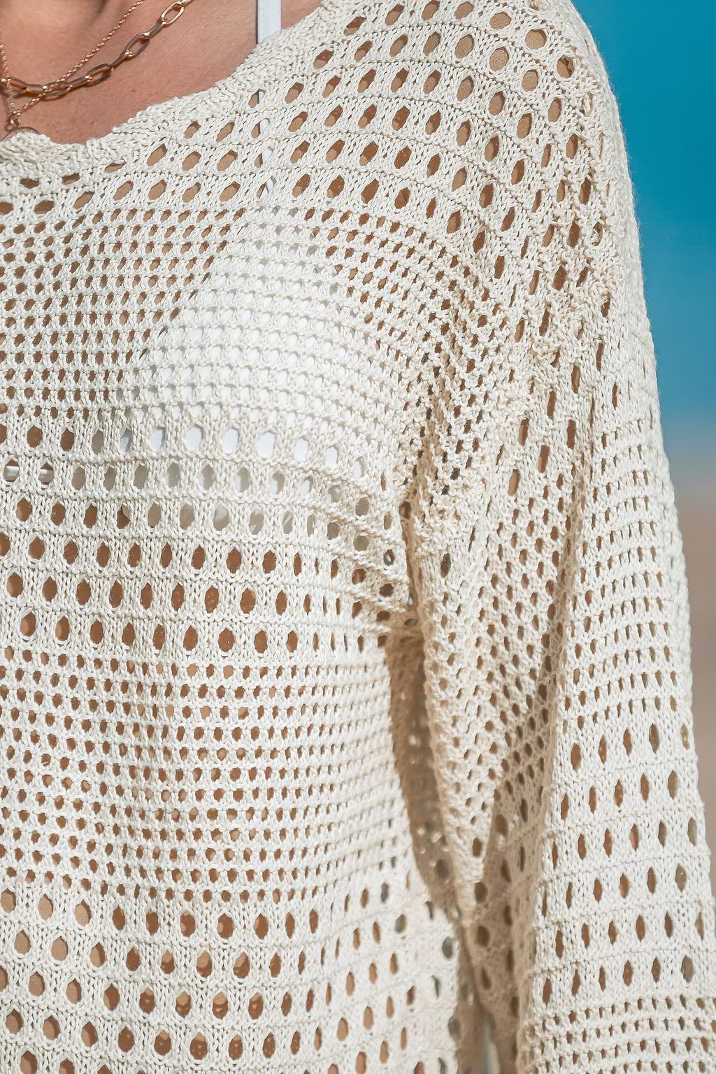 Seaside Whispers Crocheted Cover-Up