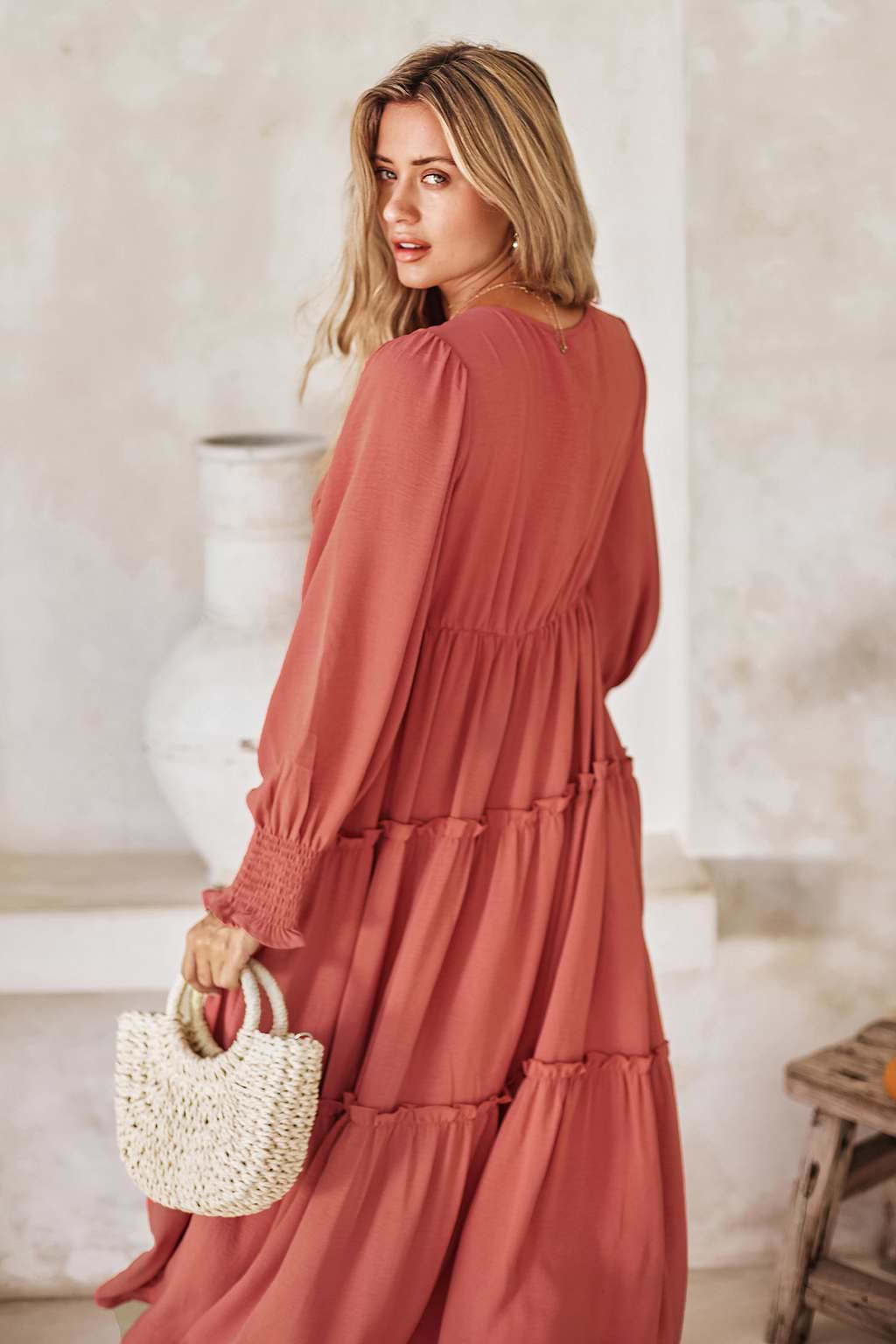 Rose & Ruffles Maxi Dress