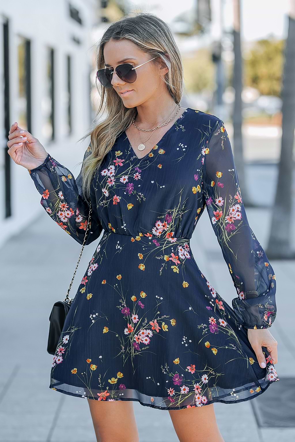 Navy Floral Dream Dress