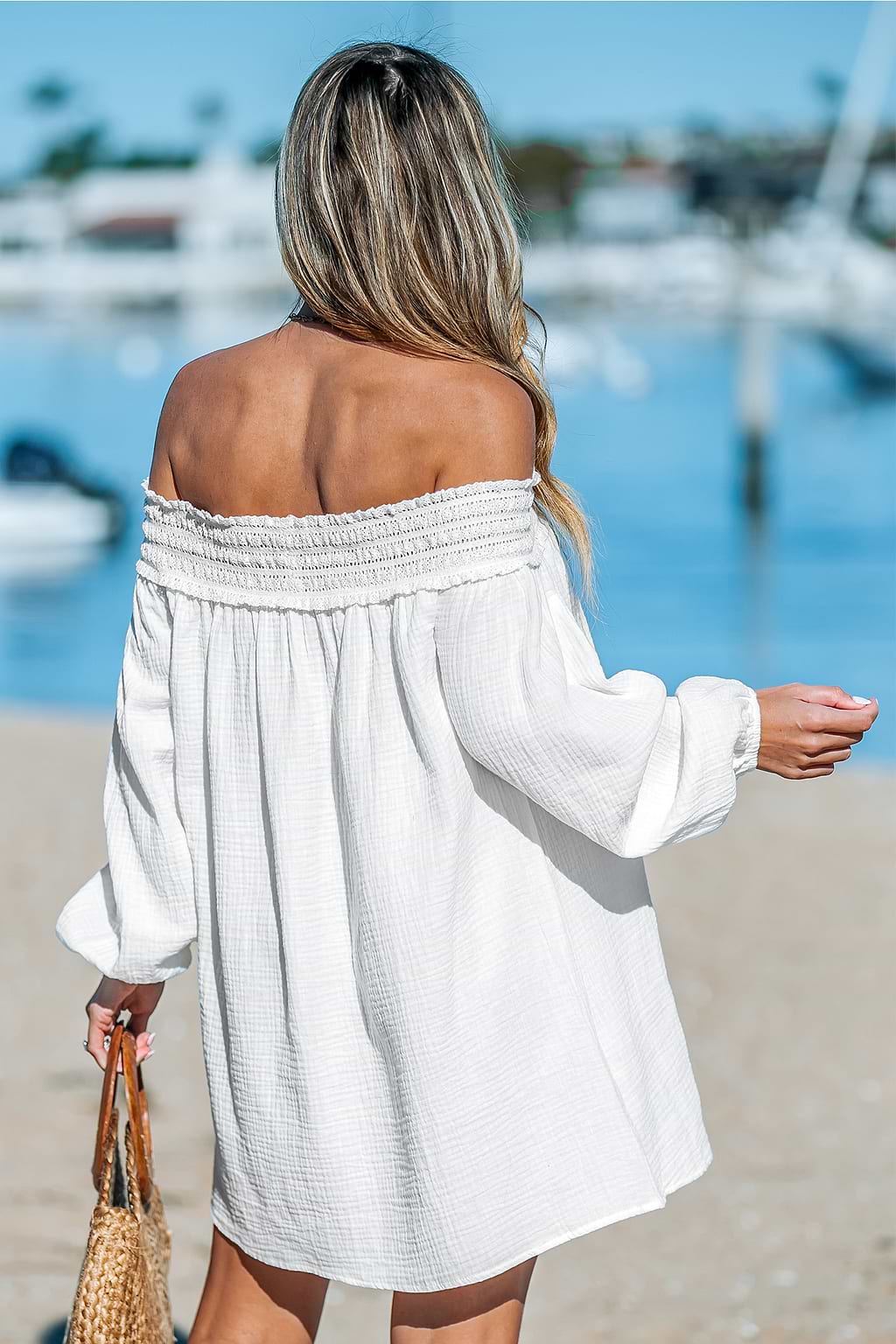 Bare Bliss Off-Shoulder Cover-Up