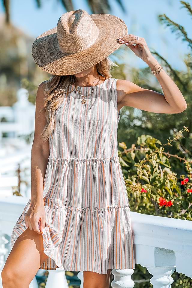 high neck linen mini dress Structured High-Neck Linen Mini Dress | European Linen