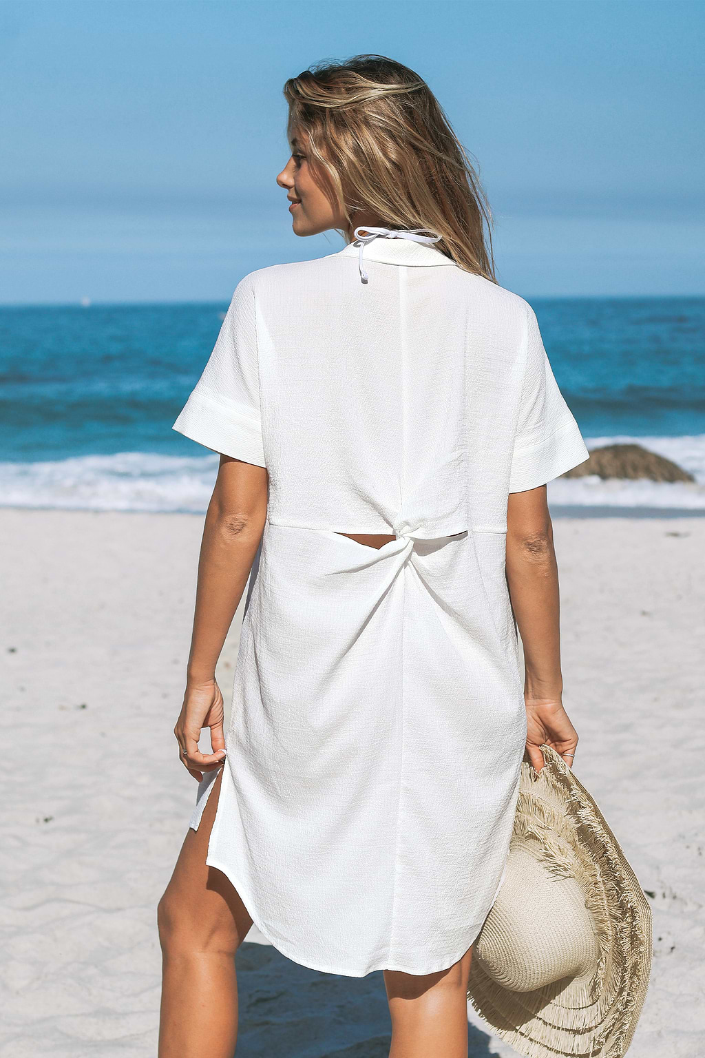 Collared Shirttail Cover-Up