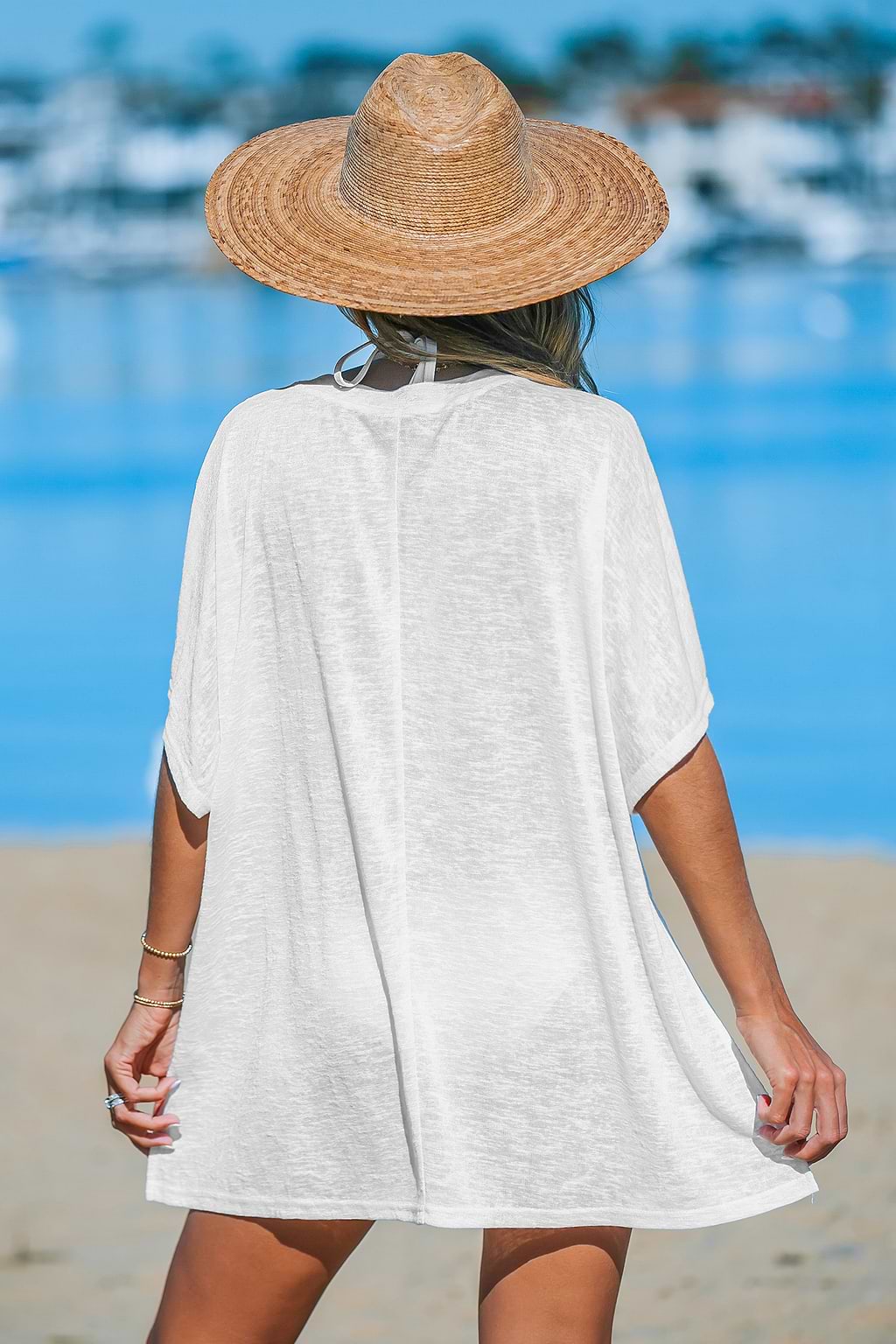 Kurzarm Jersey Cover-Up