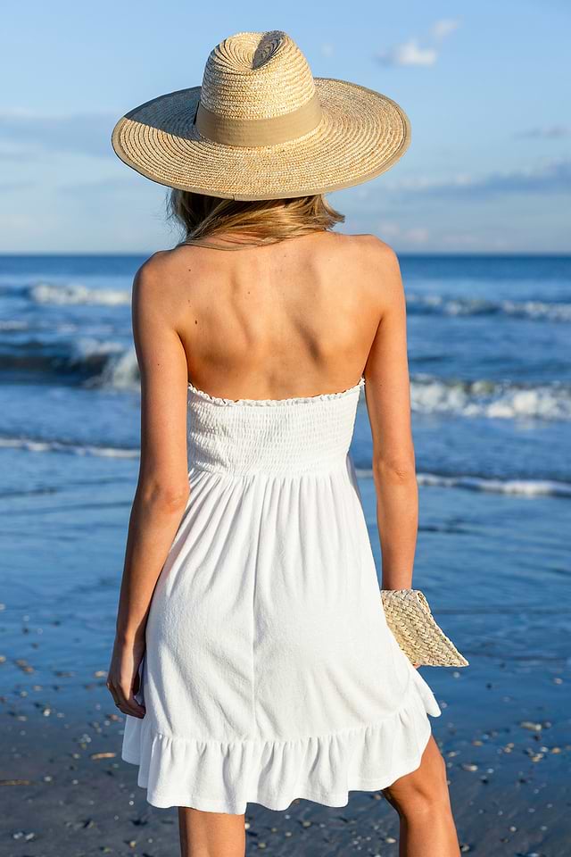 beach tube top dresses Cora Tube Dress | Bohemian Shell Dresses – Perfect for Beach & Resort Wear main image 1