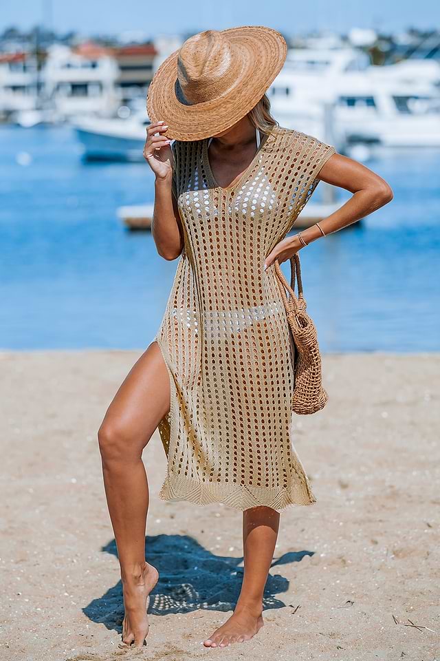 brown cover up dress Mira Brown Gingham Maxi Dress Polagram – Lena Layne
