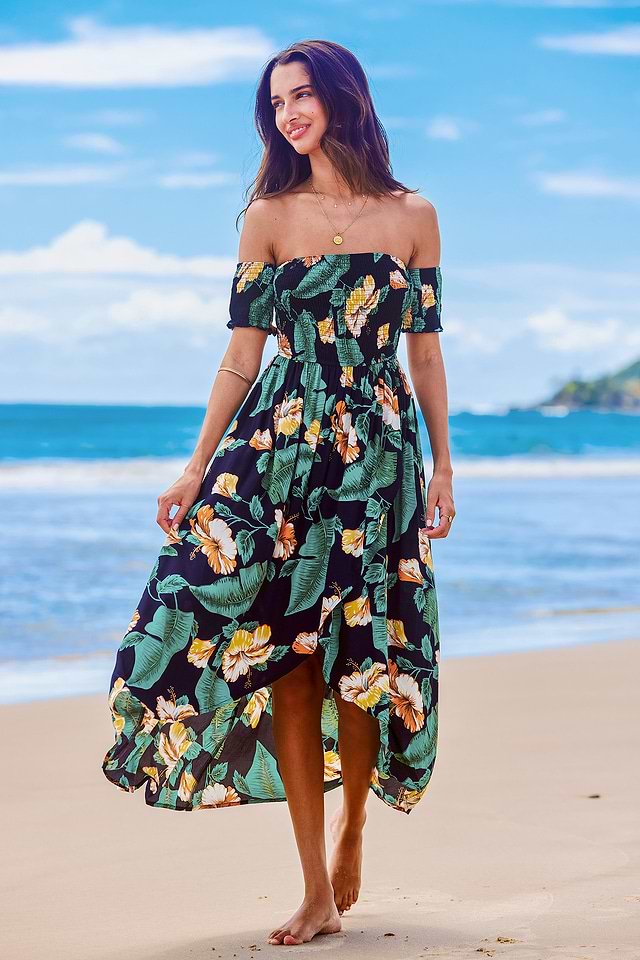 knee length dresses for ladies The Zabel Asymmetrical Satin Gown Black / 16