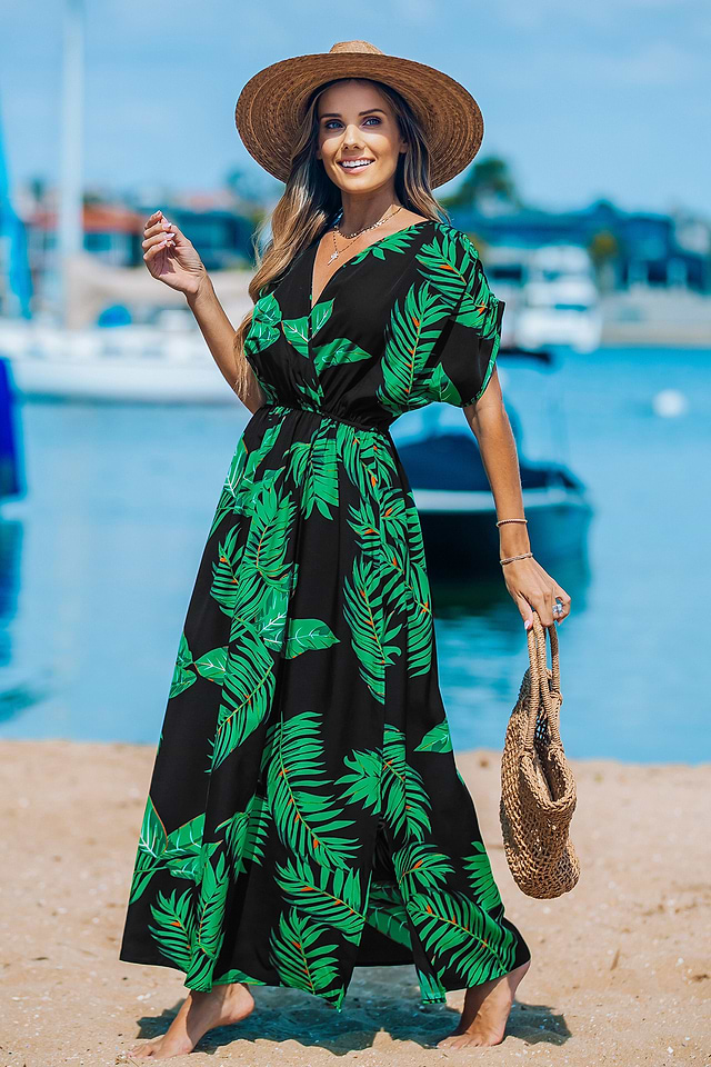 split maxi dress with shorts Slit Maxi Dress with Shorts L / RED / 04519