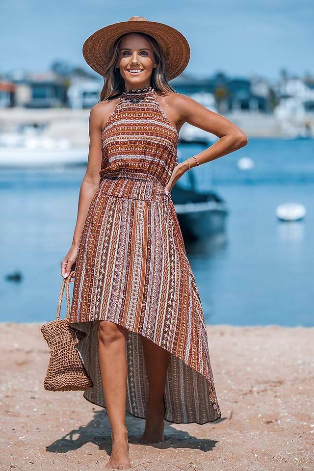 boho asymmetrical dress Leely Women White A Line Boho Dress with Ruffles Chiffon Asymmetrical Off the Shoulder Cowgirl Dress