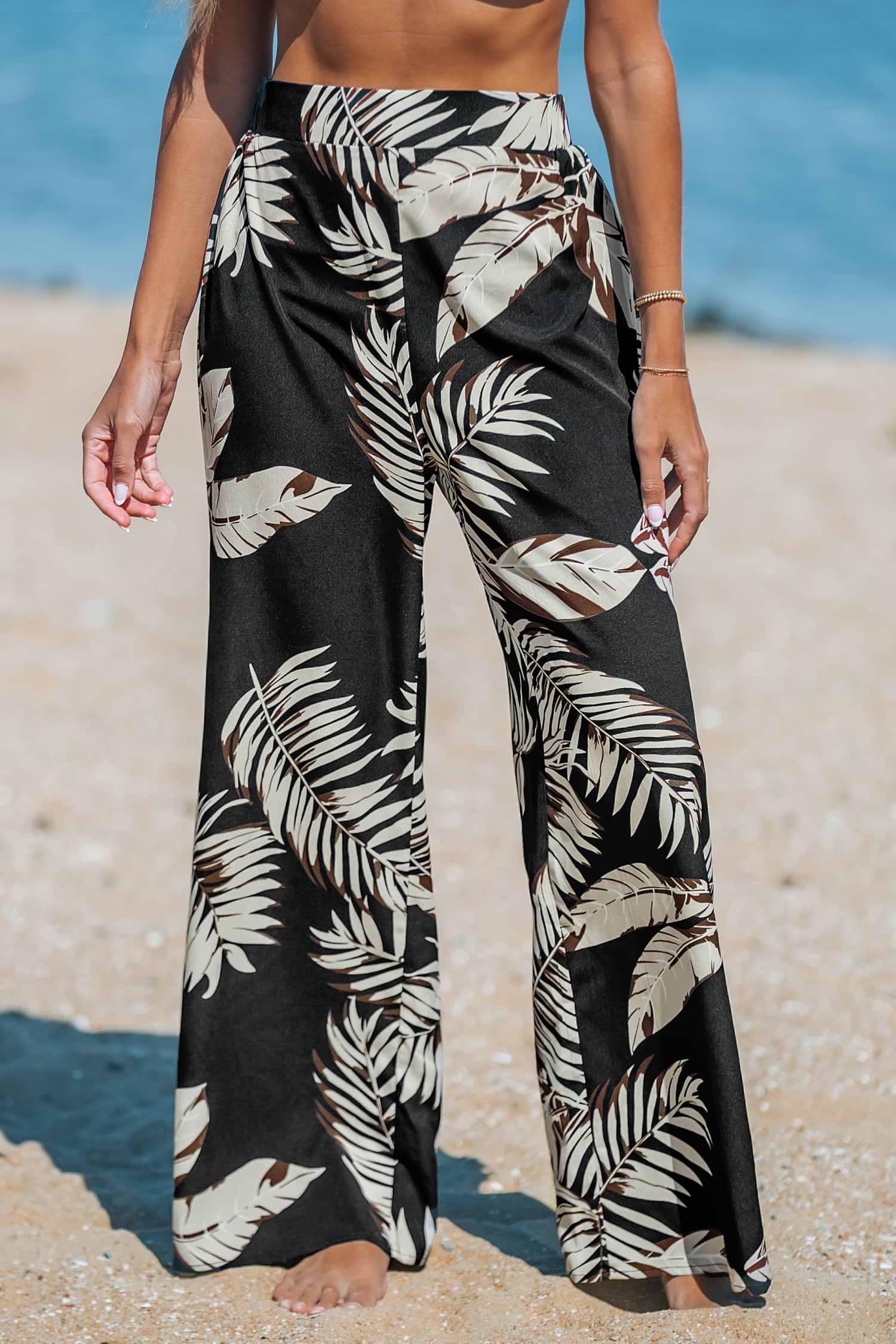 Midnight Tropics Straight Leg Pants