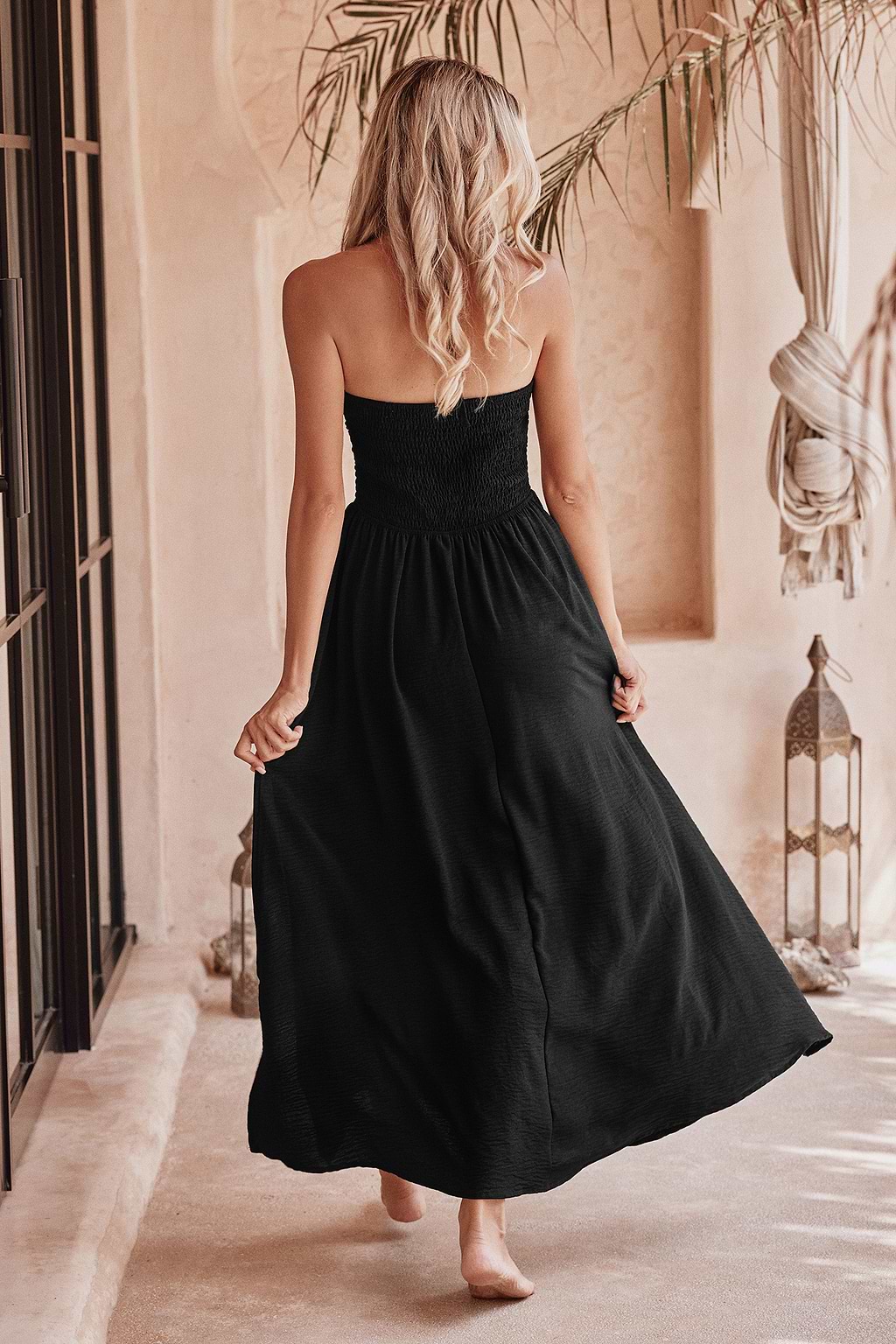 Black Halter Maxi Dress