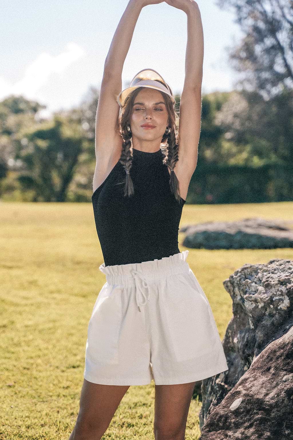 Black Round Neck Sleeveless Jersey Bodysuit