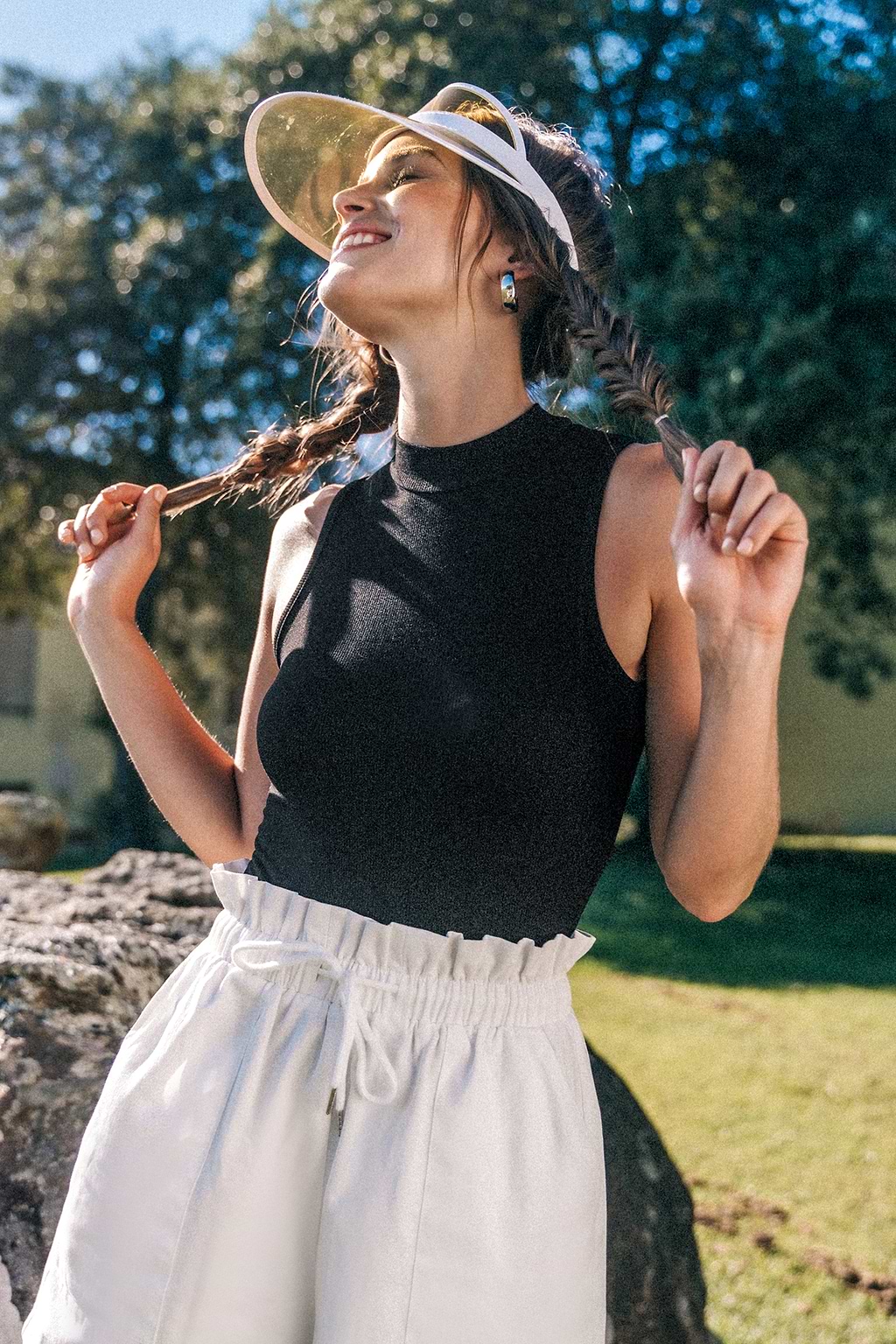 Black Round Neck Sleeveless Jersey Bodysuit