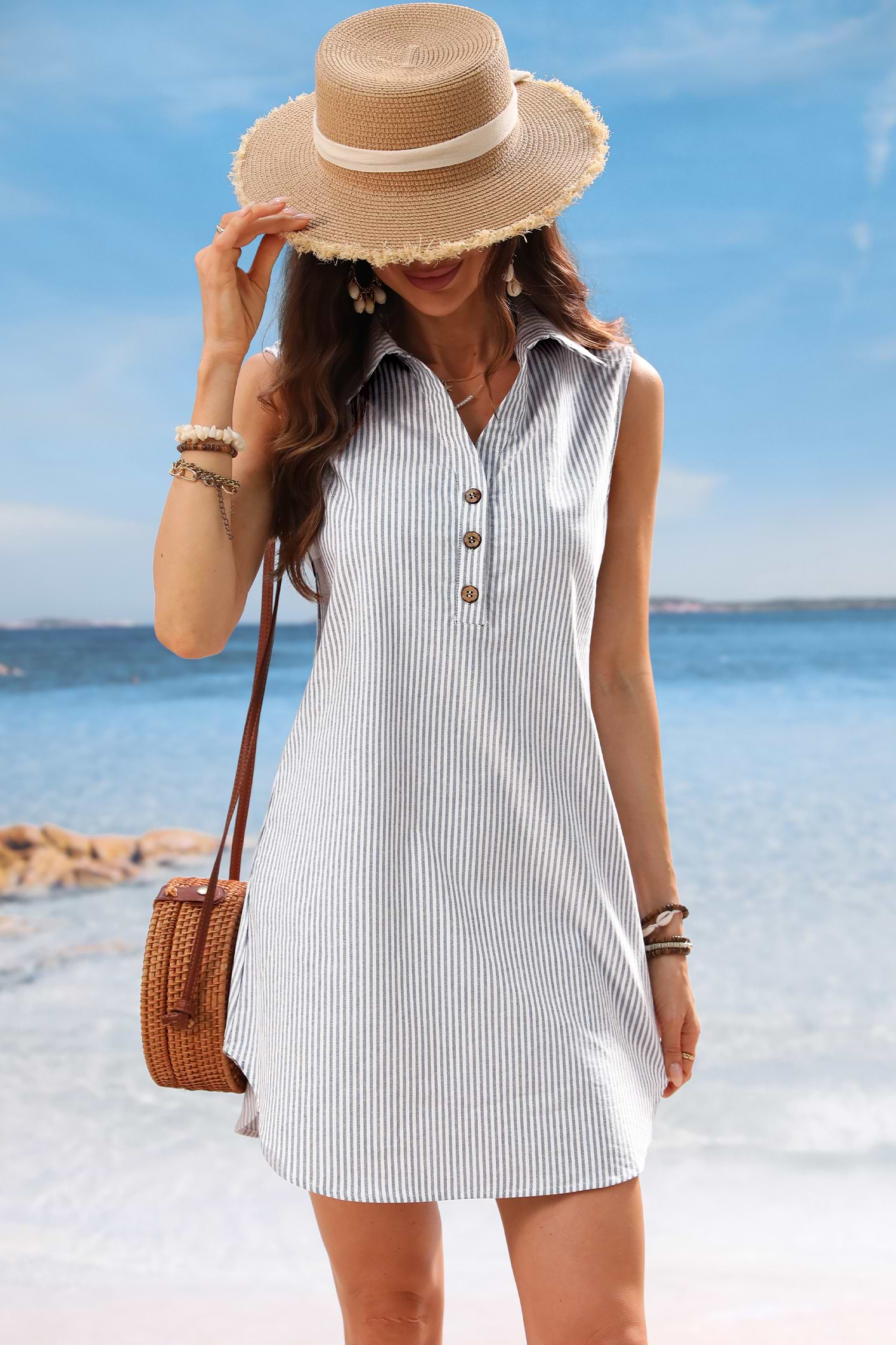【関税込み】COTTON CITIZEN オフホワイト Capri ミニドレス anドレス｜ [an]AOC-3354｜Andyドレス 公式通販