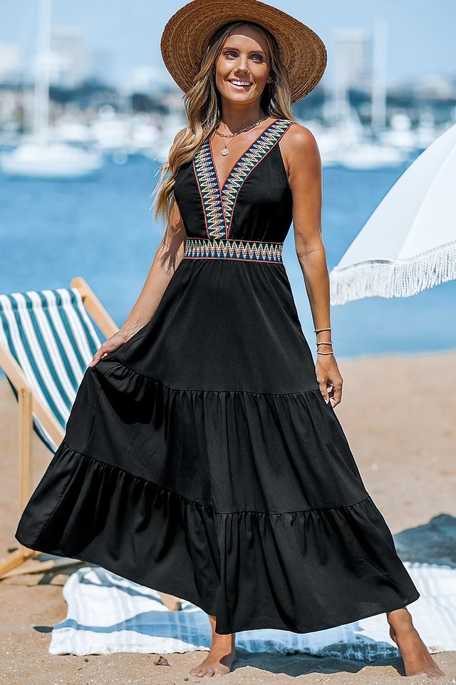knee length dresses for ladies Underworld Dress in Black main image 1