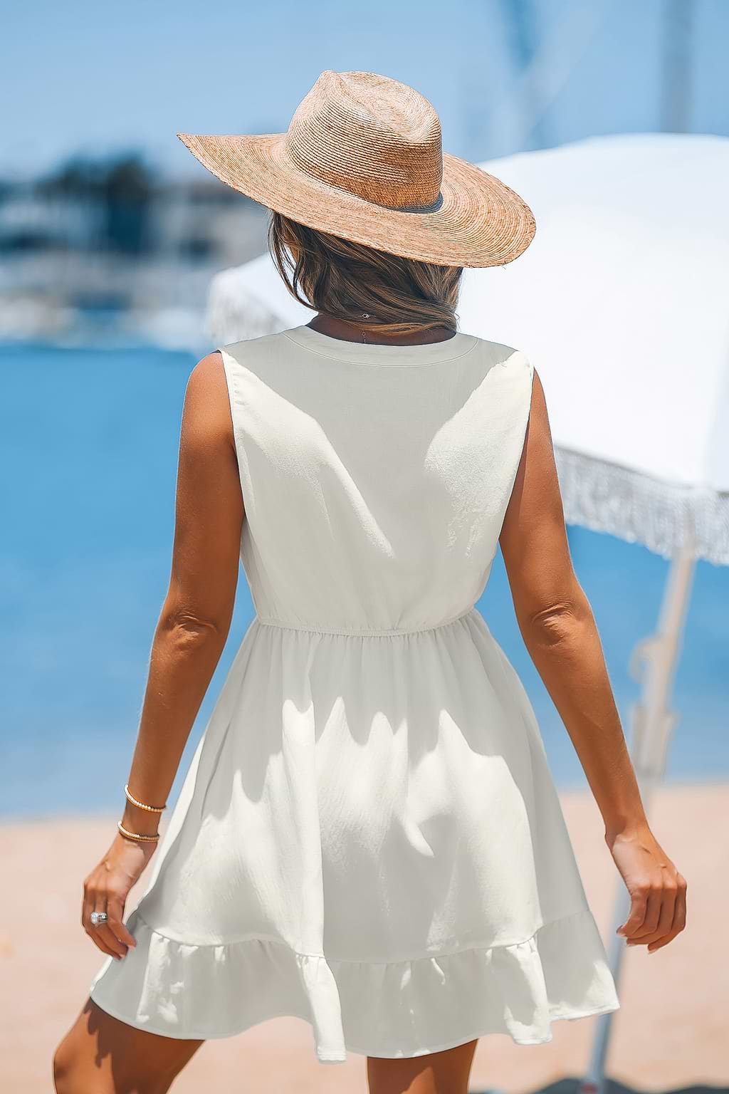 Multicolored Lace Mini Dress