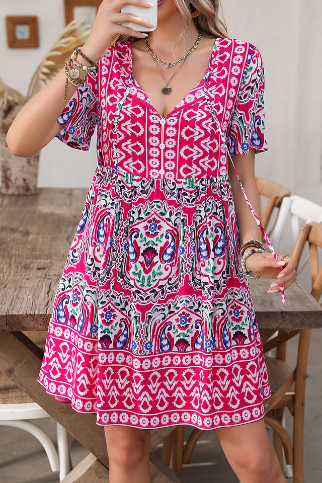 princess polly baby blue dress BoHo Babydoll Top – Sweet Lovely One main image 1