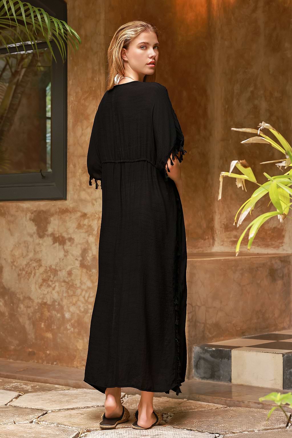 Lace Cover-Up Maxi Dress