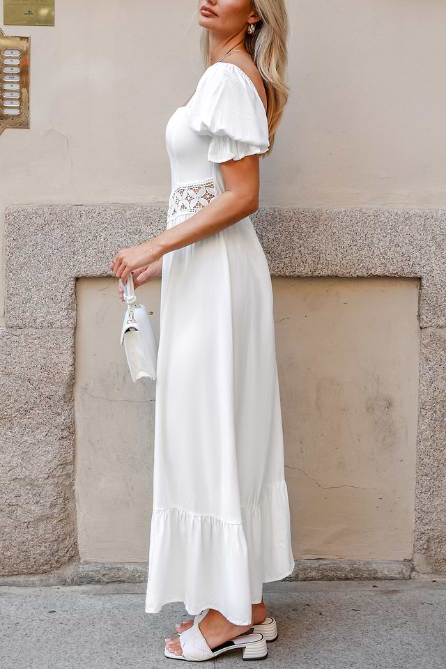 white bodycon midi dress Luminous Form Bodycon Midi Dress