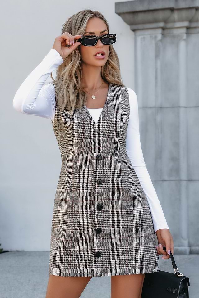 slim fit dress slacks Adjustable Strap Dress main image 0