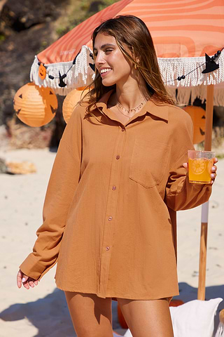 Boohoo Vestito Camicia Maniche Corte Pantaloncini E Camicia A Maniche Lunghe