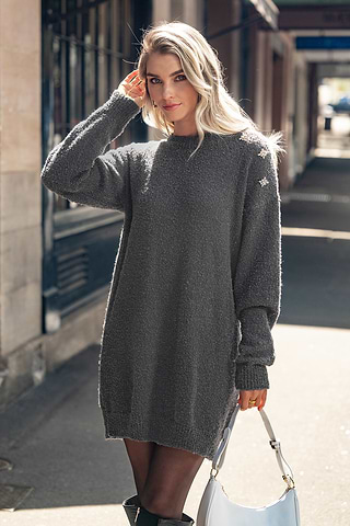 Kleider Strickkleid Pullover Strickkleid Kleid Mit Pullover Stylen