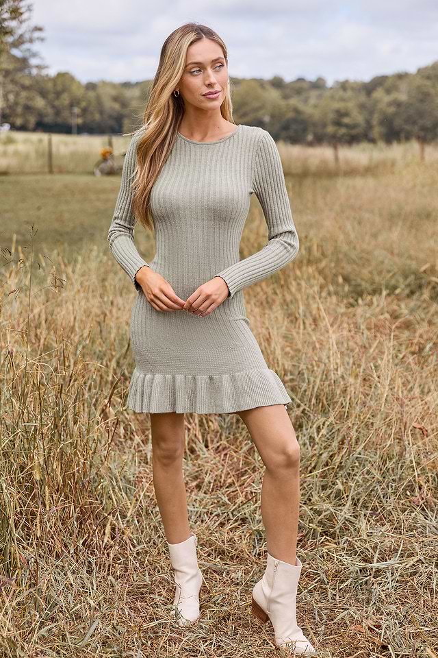 Sweater Dress Robe Pull Manches Courtes Robe Pull Courte à Tricot