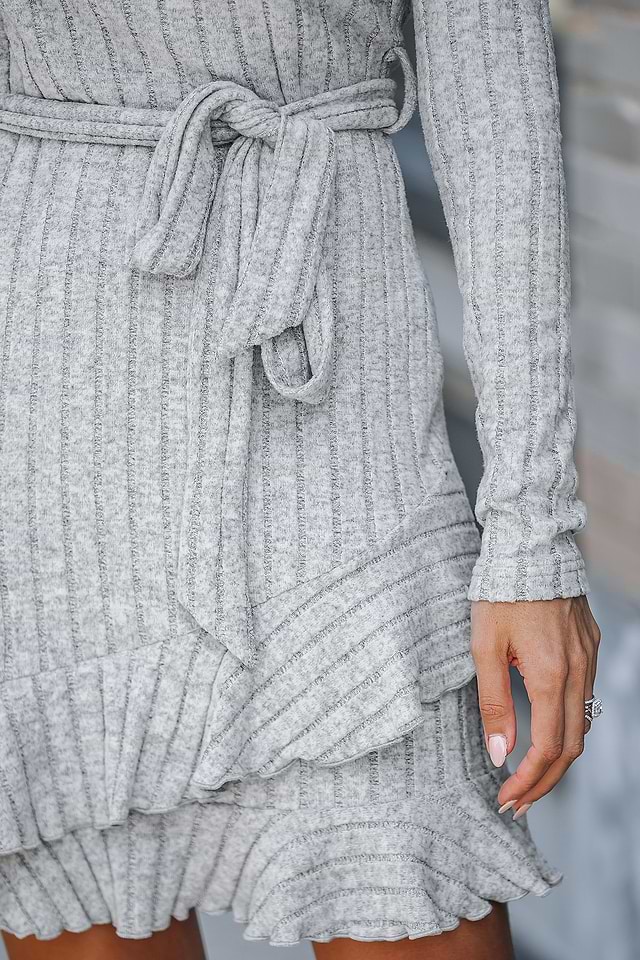 grey tiered dress & Other Stories | Tiered Maxi Dress | Gray