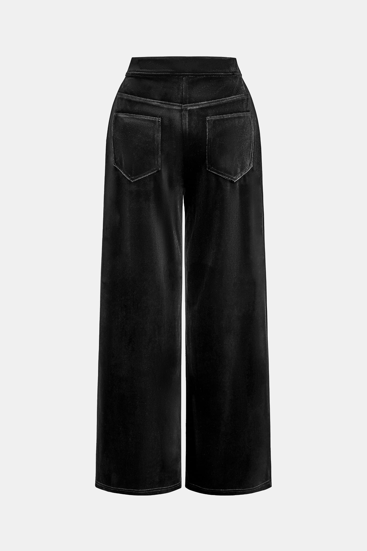 x JoJo Midnight Black Wide Leg Trousers