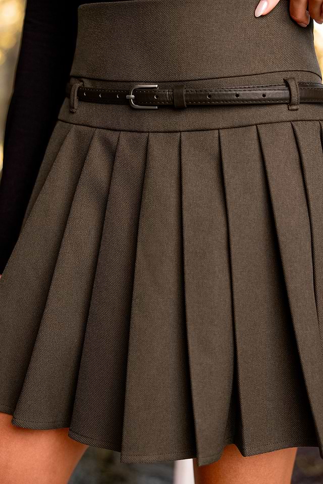 Jupe Tennis Athleta Whatever Plissée Courte Marron - Taille 12 - Parfait état