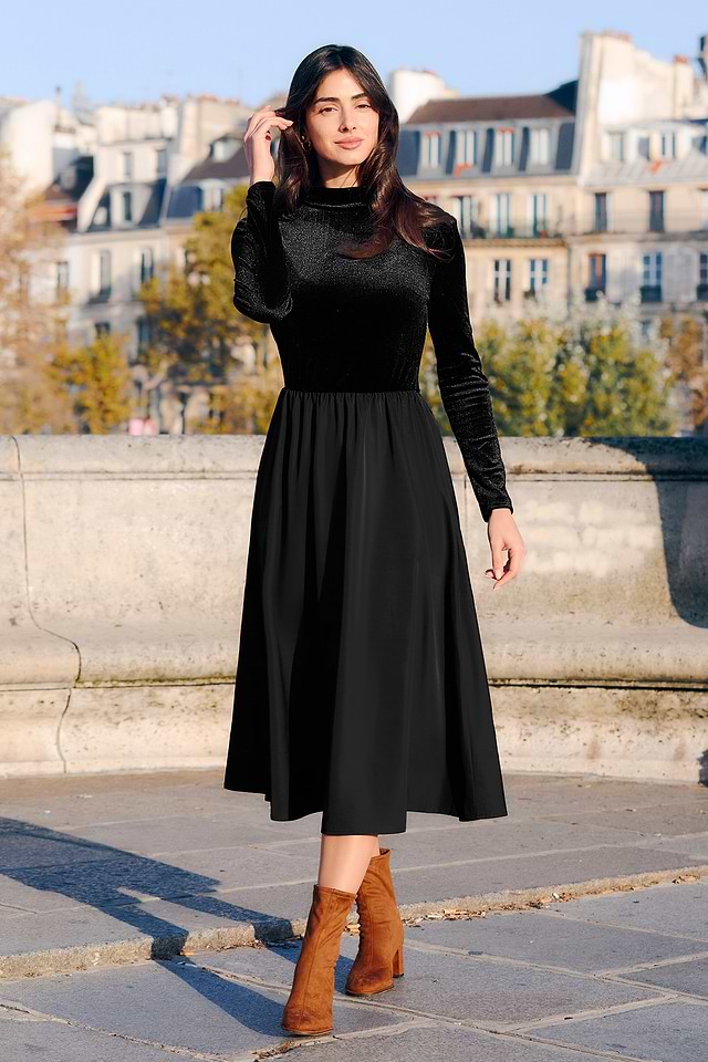 bridal shower dresses long sleeve Berylove Women White Courthouse Wedding Dress Lace A-Line Bridal Shower Dress With Long Sleeves, White / US24W