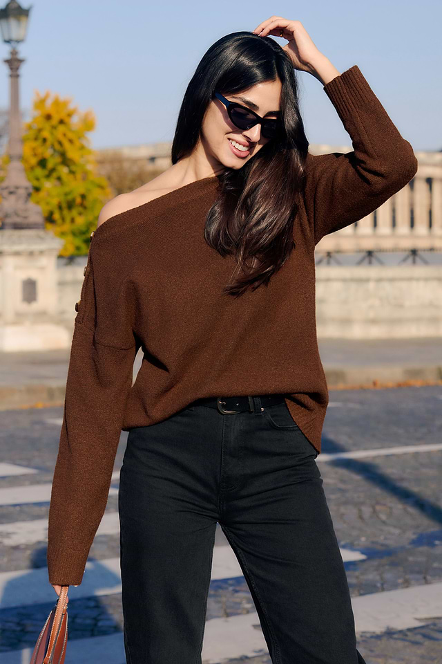 CUPSHE Maglione lavorato a maglia alla moda da donna 2025 maniche