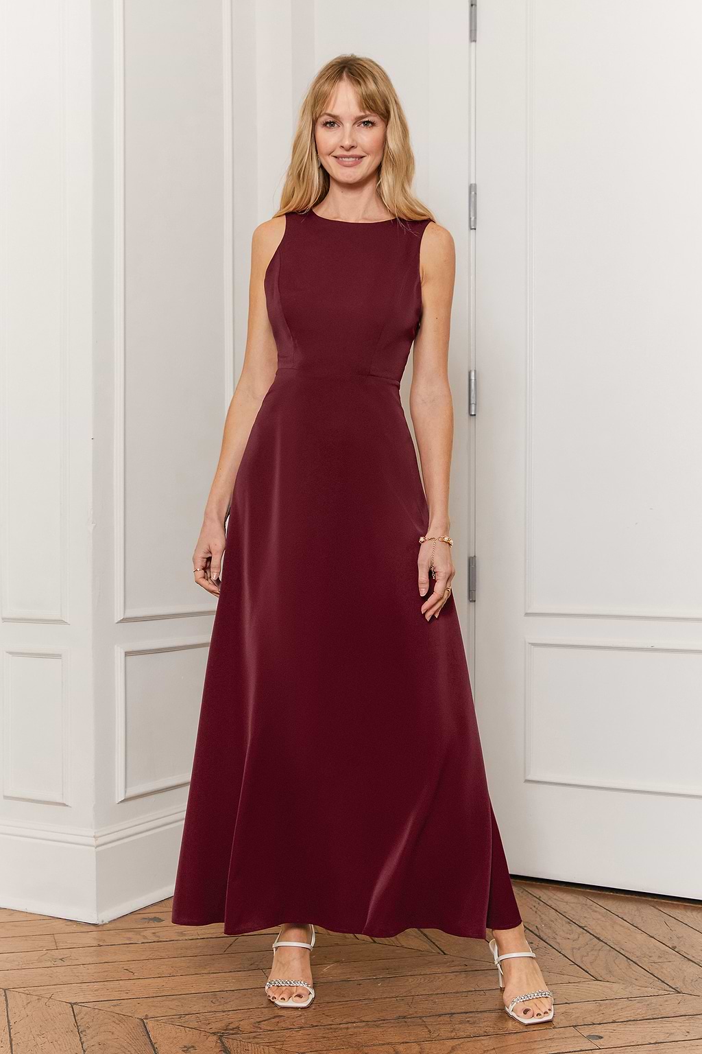 Backless Red Maxi Dress