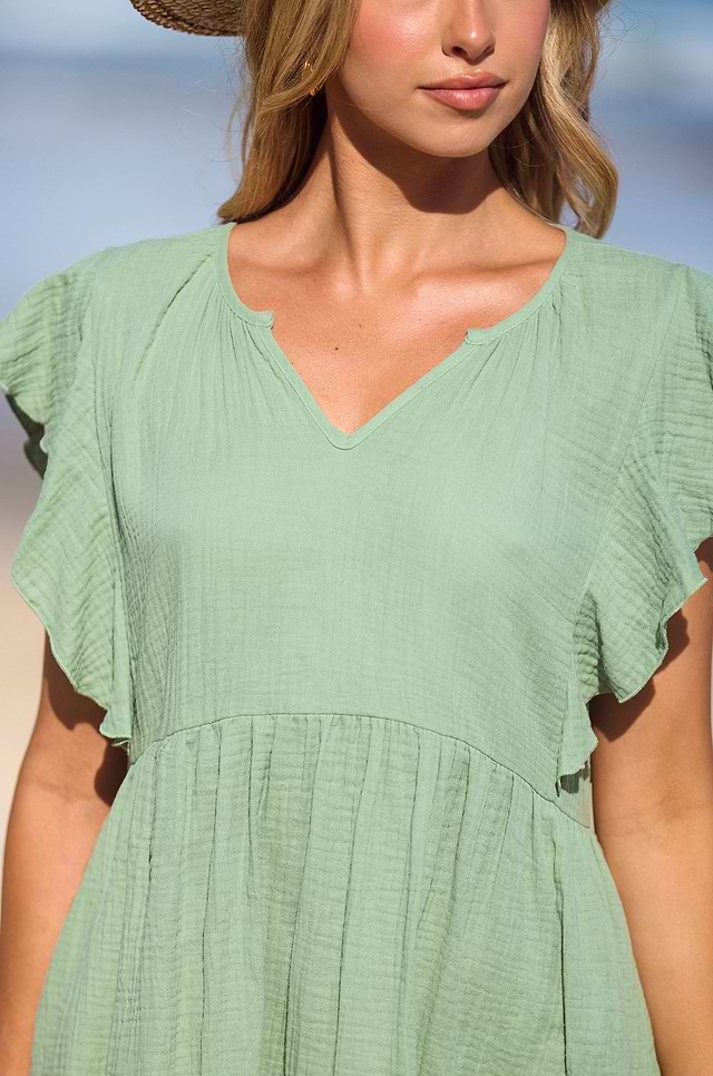 mint short sleeve dress Perfect Ending Mint Green Embroidered Eyelet Mini Dress