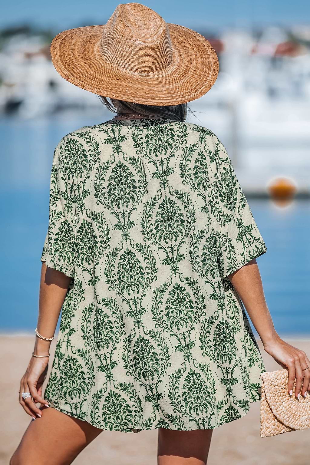 Ensemble assorti orné vert