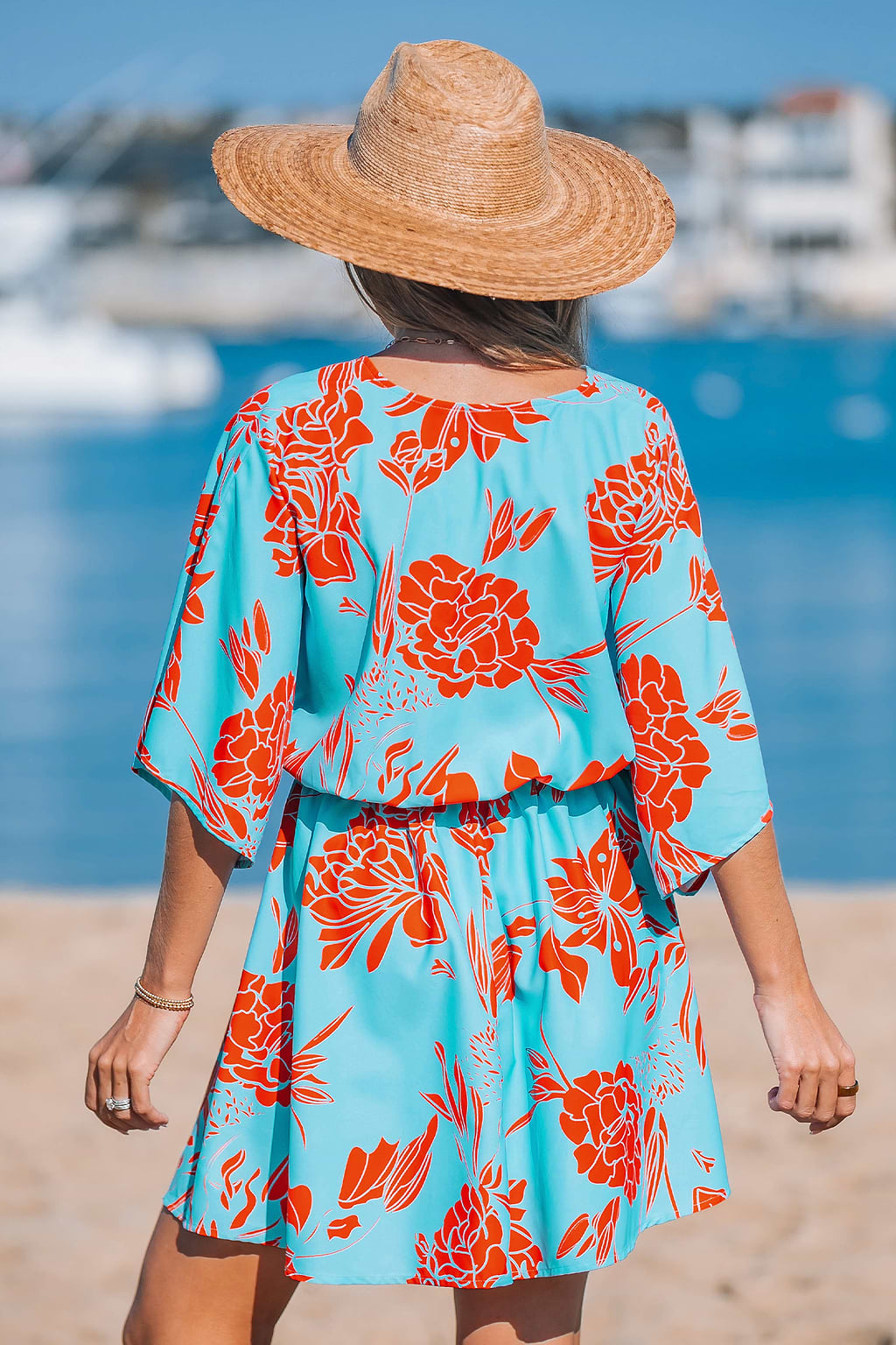 Floral V-Neck Mini Dress