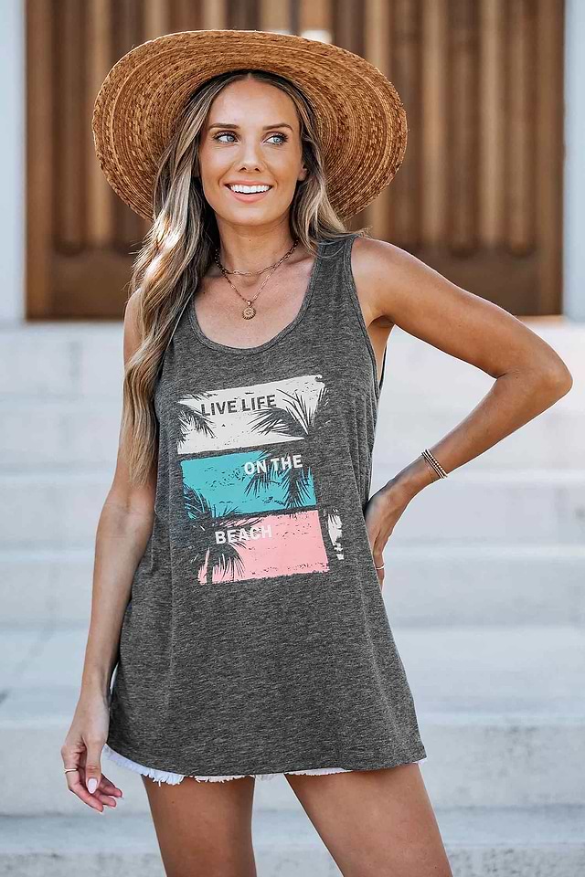 live life on the beach dress Graphic Tank beach dress pinterest