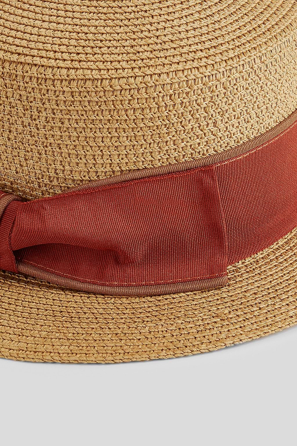 Brown Band Straw Hat